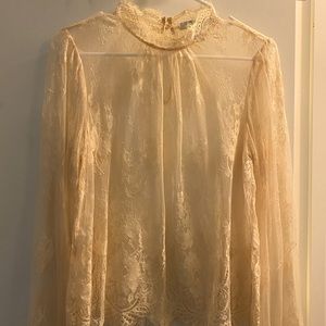 Cream Colored Lace Blouse